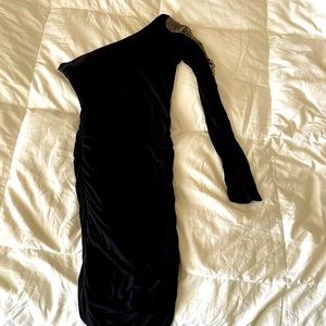 One shoulder mini dress